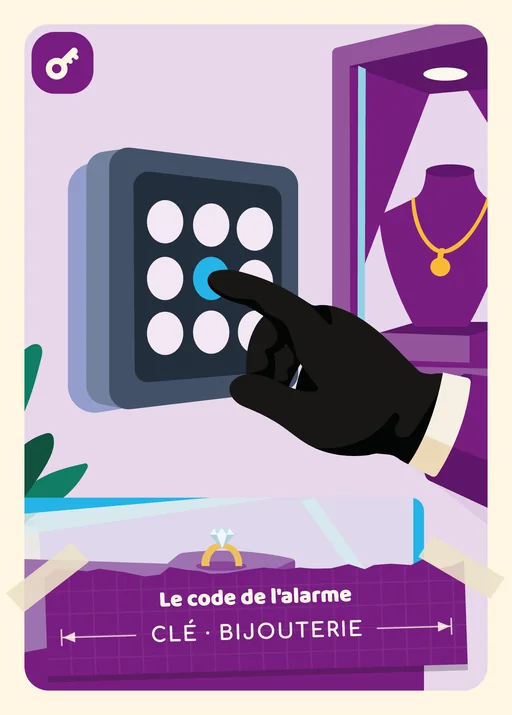 Le code de l'alarme · Clé de la Bijouterie